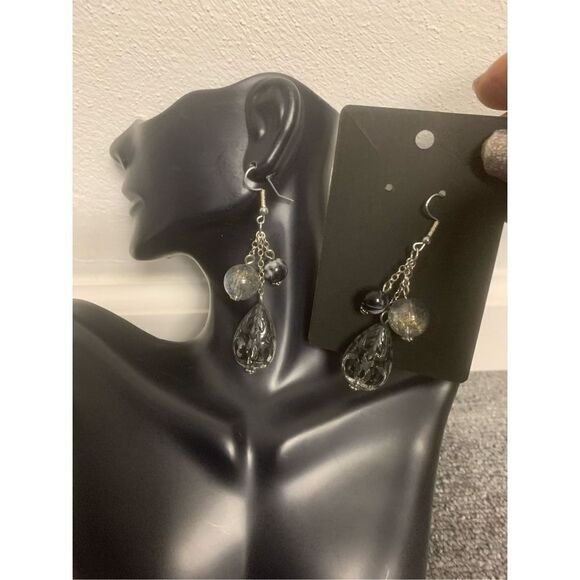 Beaded Dangle Earrings  - Picture 3 of 3